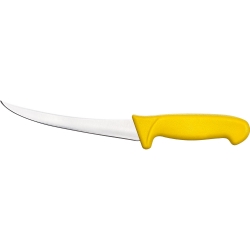 Nóż do oddzielania kości zagięty L 150 mm żółty